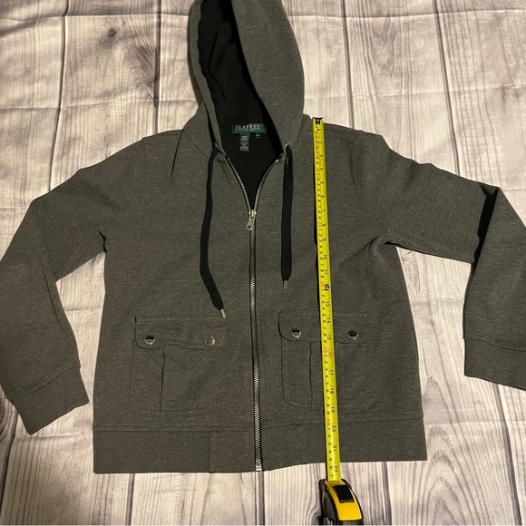 Women's Lauren Ralph Lauren Petite Zip Up Sweater Size P/M - Picture 3 of 7